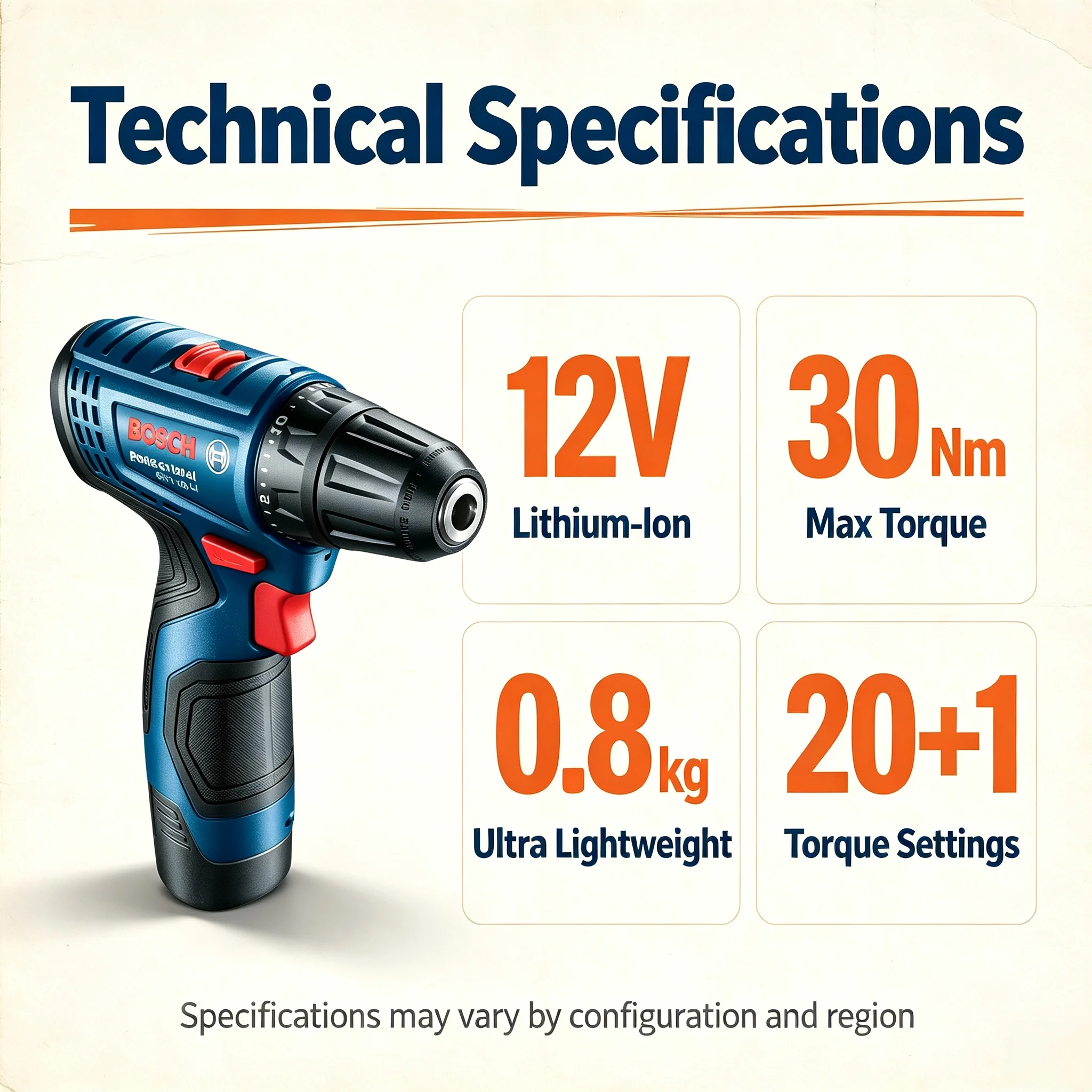 Power Tools For Home - Bosch Professional GSR120-LI 12V Cordless Electric