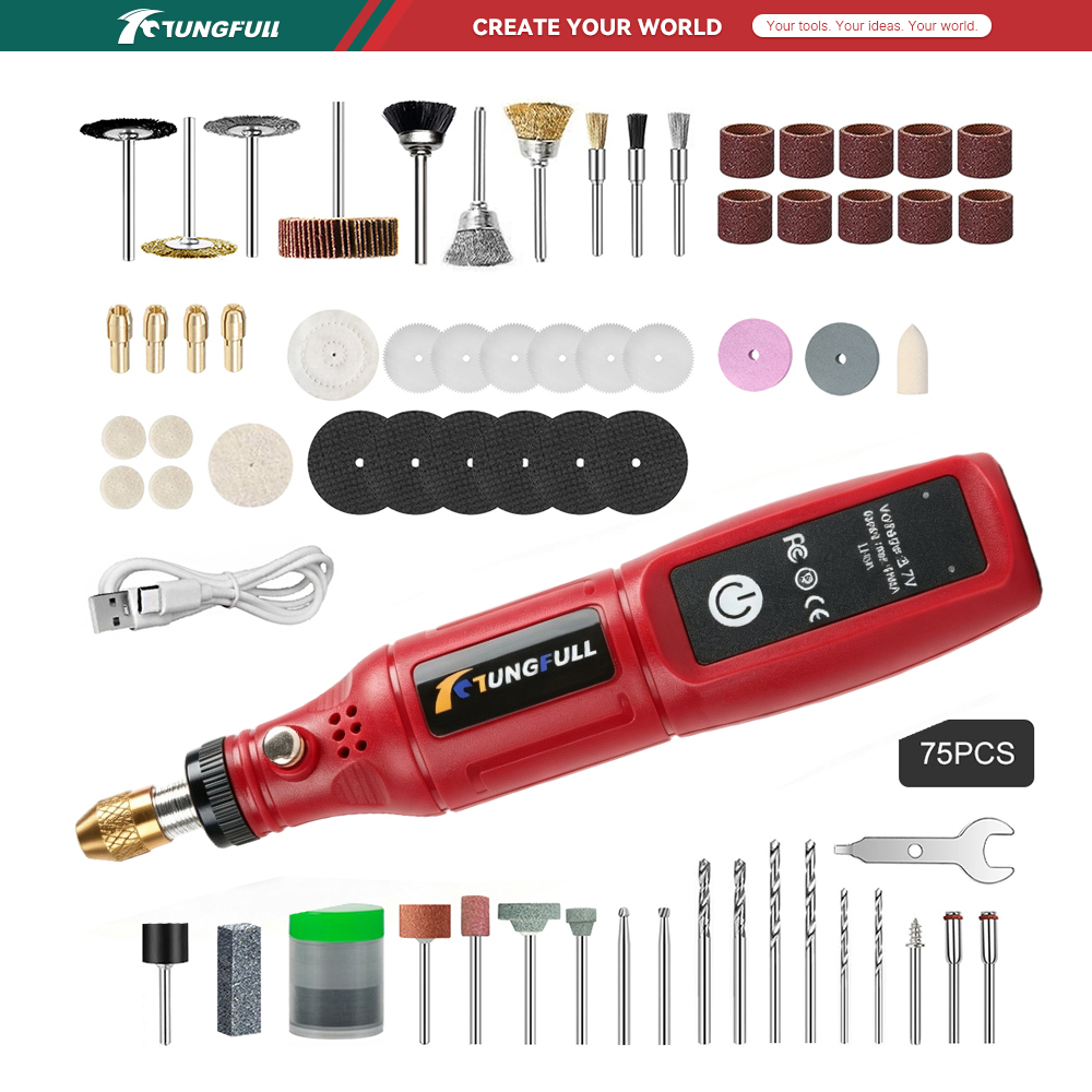 TUNGFULL 3.7V Cordless Rotary  - đánh giá và giá Power Tools Brand