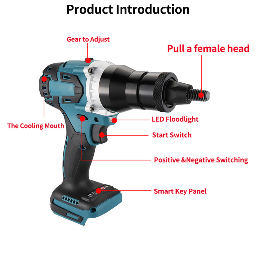 Electric Riveting Gun Brushles - đánh giá và giá Power Tools For Sale