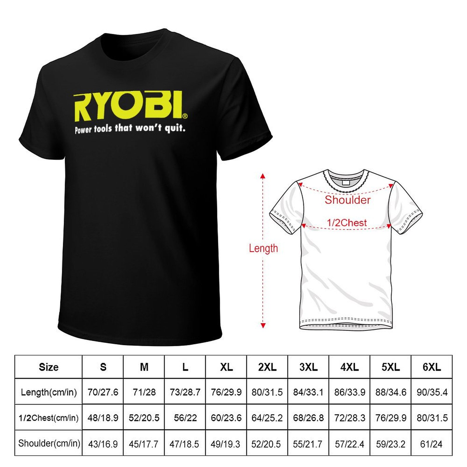 POWER TOOLS RYOBI LOGO T-Shirt - đánh giá và giá Power Tools Top Brands