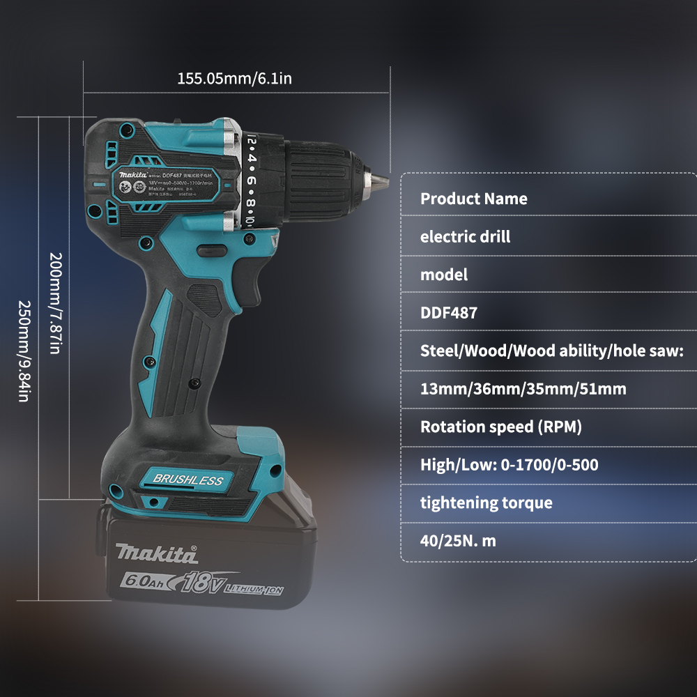 18V Brushless Cordless Drill 4 - đánh giá và giá Power Tools Brand