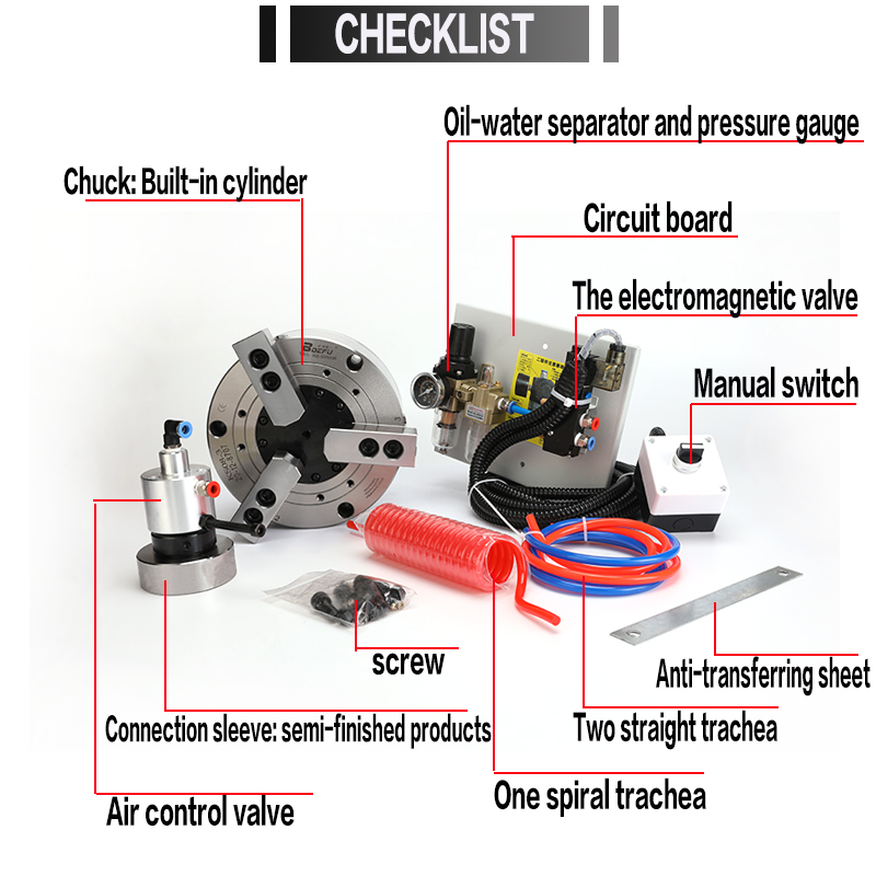 8 inch 210mm 3-jaw Solid Pneum - đánh giá và giá Power Tools Set