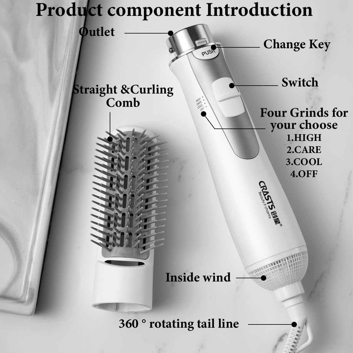 Multi Functional Curly Hair St - đánh giá và giá Combo Power Tools