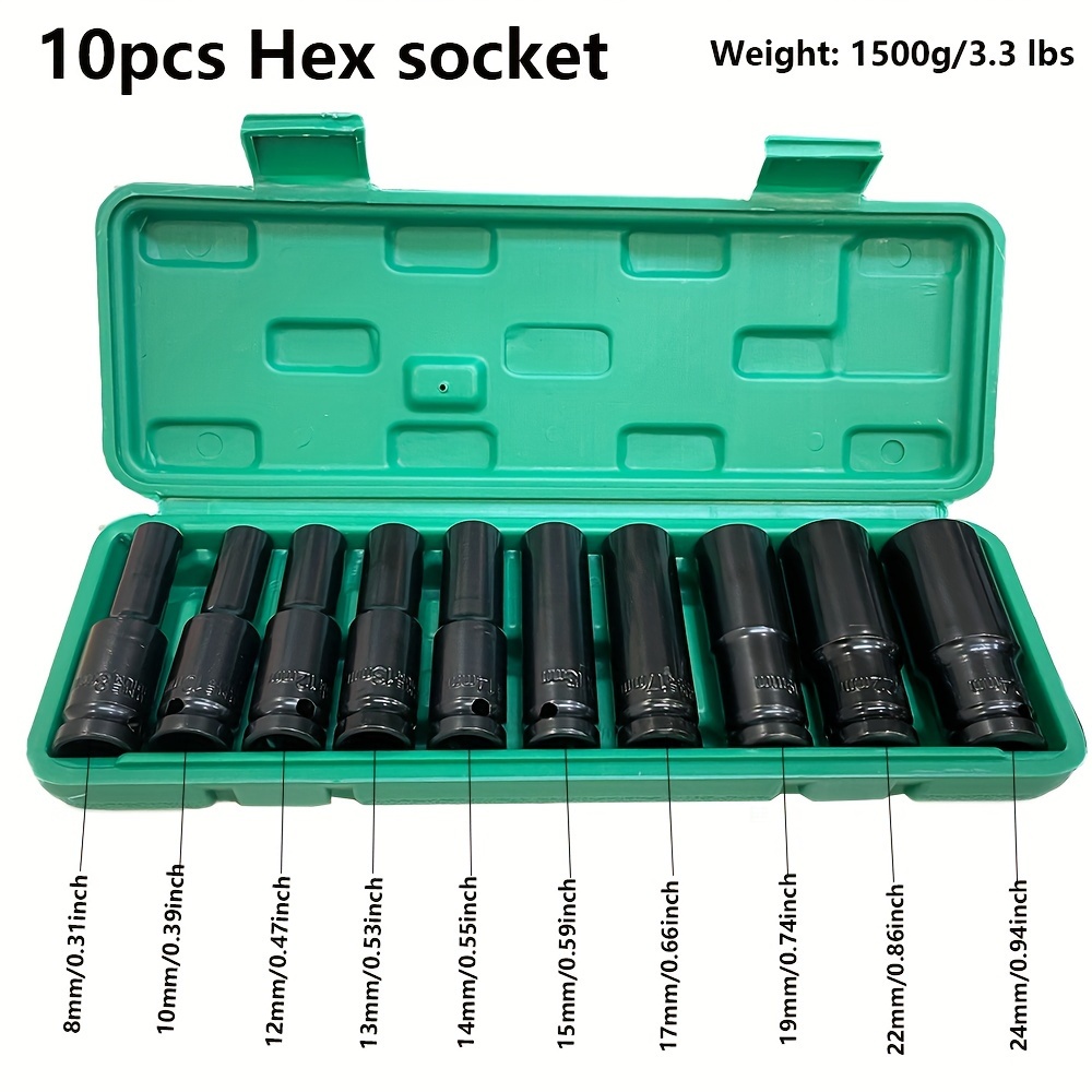 10pcs 1/2 Inch 8-24mm Power So - đánh giá và giá Power Tools For Sale