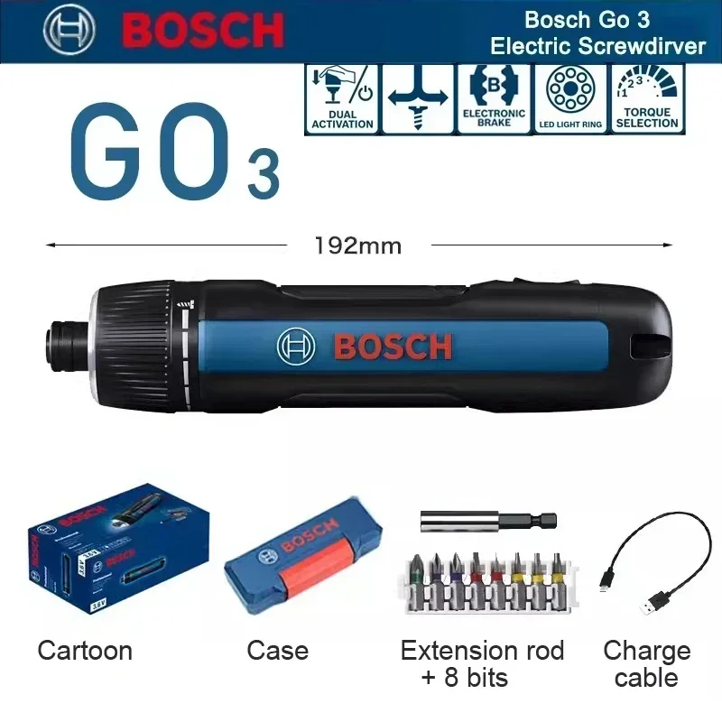 Bosch GO 3 Electric Screwdrive - đánh giá và giá Power Tools Set