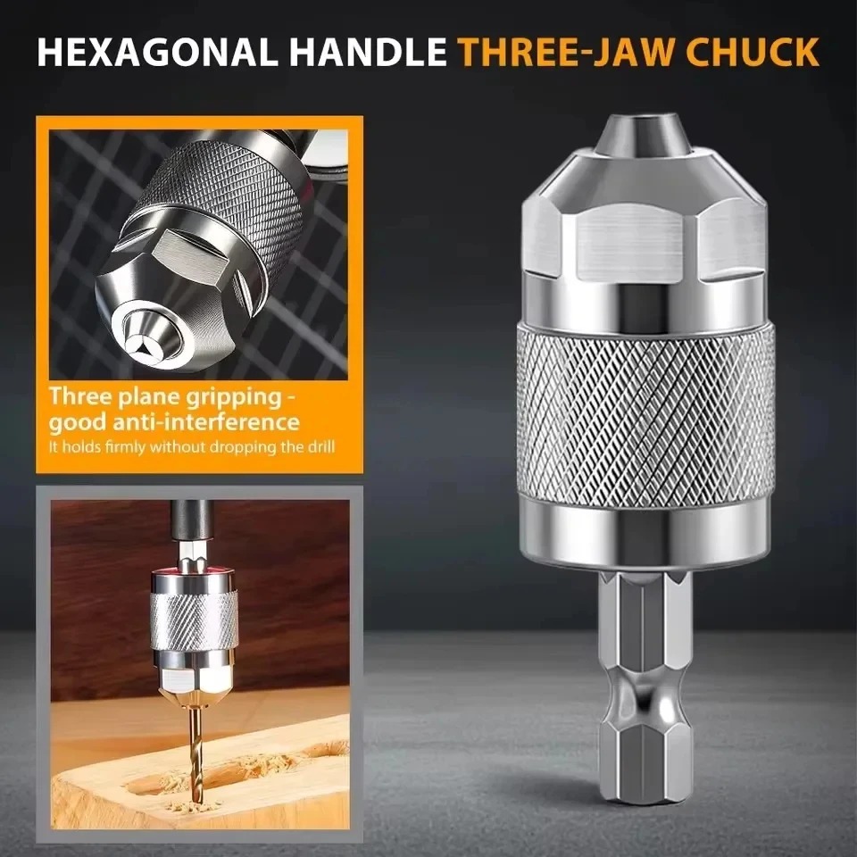 3-Jaw Keyless Drill Chuck Adap - đánh giá và giá Power Tools Brand