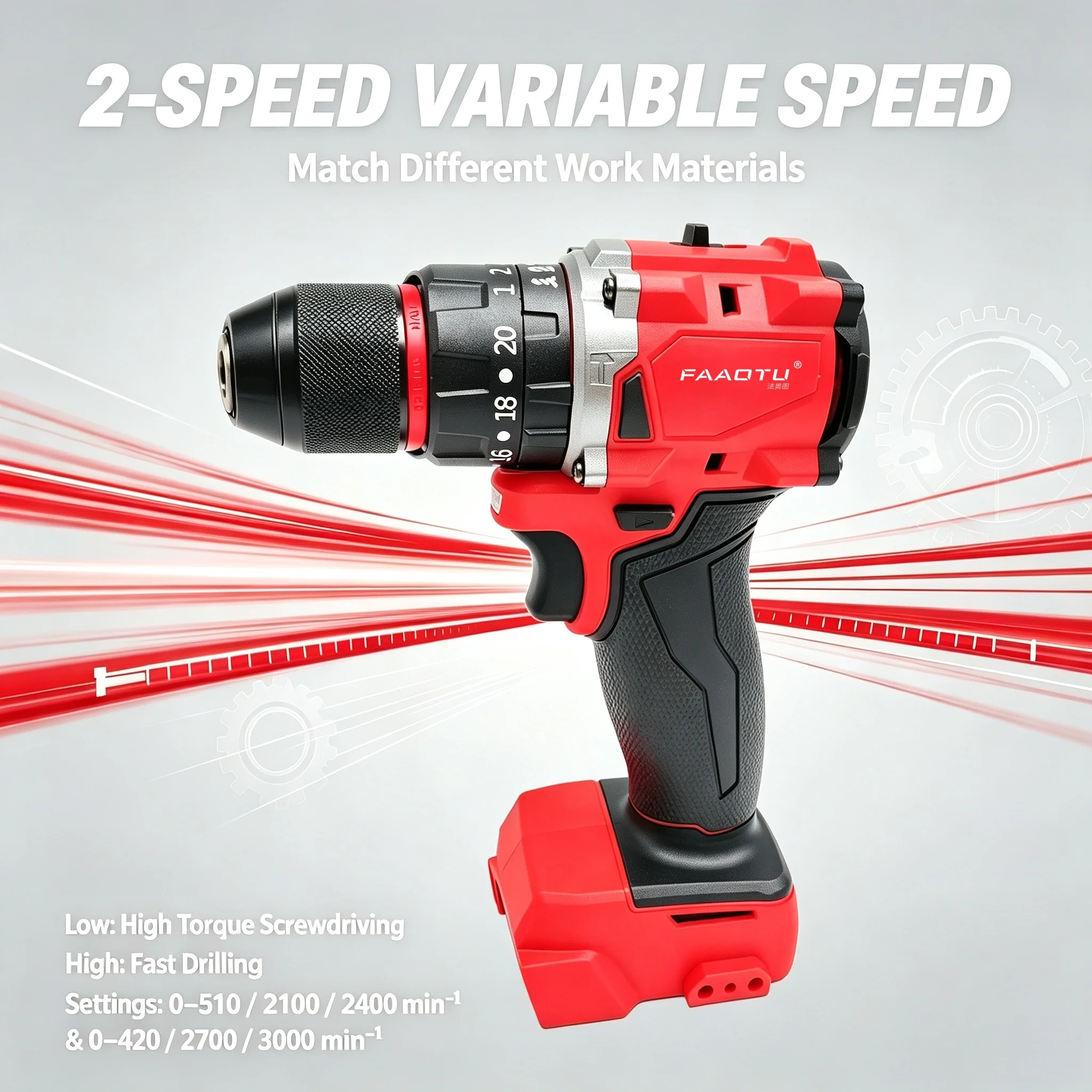 FAAOTU 18V Brushless Cordless  - đánh giá và giá Power Tools Set