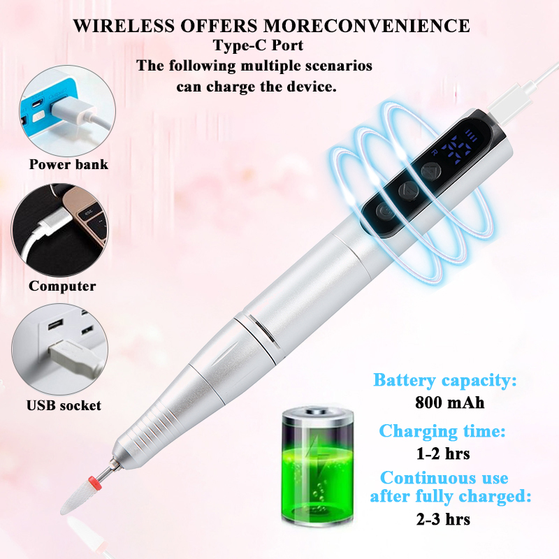 Wireless 35000RPM Nail Drill P - đánh giá và giá Combo Power Tools